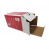 China Custom Printed Corrugated Paper Box ,Cosmetic Packaging Mailer Box Red color factory