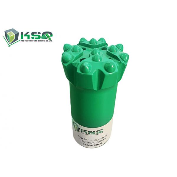 Quality T38 64mm 2.5" Long Hole / Bench Drilling Threaded Button Bits for sale