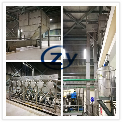 Quality Complete Set Yam Starch Production Line / Cassava Starch Making Machine for sale