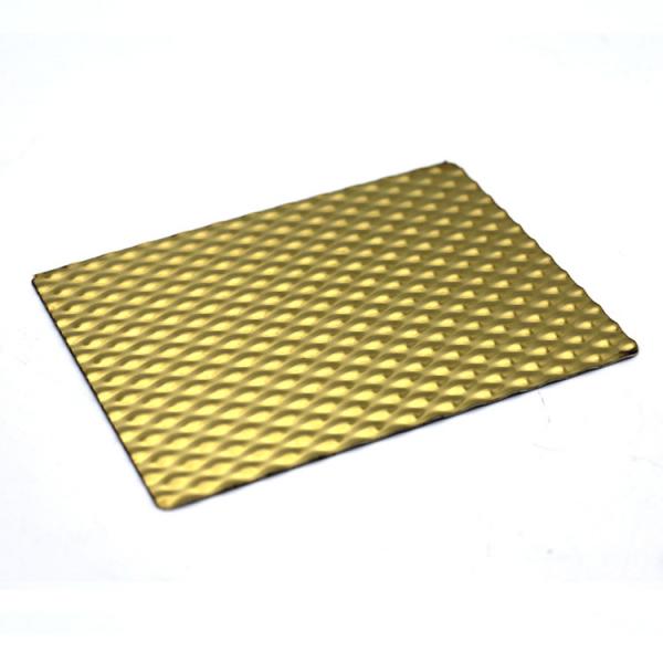 Quality PVD Ti Coating Colored Stamped Stainless Steel Sheet Wall Panel for sale