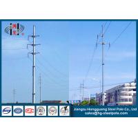 Quality Galvanized Conical Utility Power Poles for Electrical Distribution Line for sale