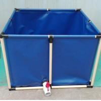 Quality PVC Coated Customized Tarpaulin Fish Tank , 3200L Cold Resistance Fish Tank for sale