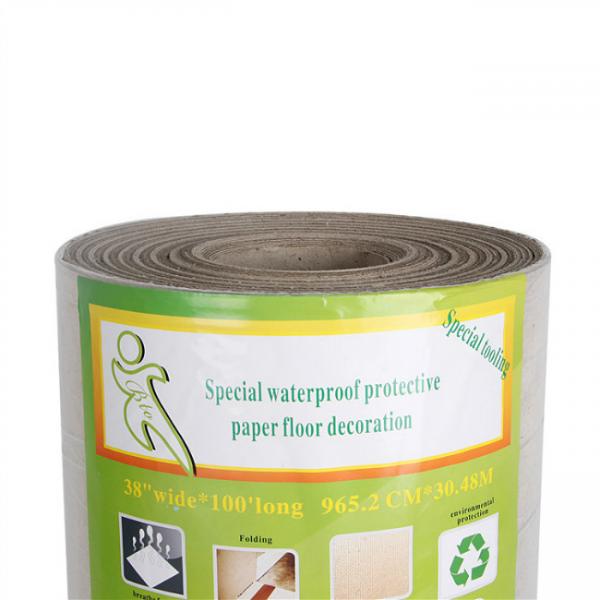 Quality Core Dia 76.5mm Width 823mm Single Ply Temporary Protective Floor Covering for sale