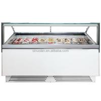 China CE Certificated 18 Pans Upright Freezer Display Ice Cream Display Ice Cream Cabinet Factory Supply factory