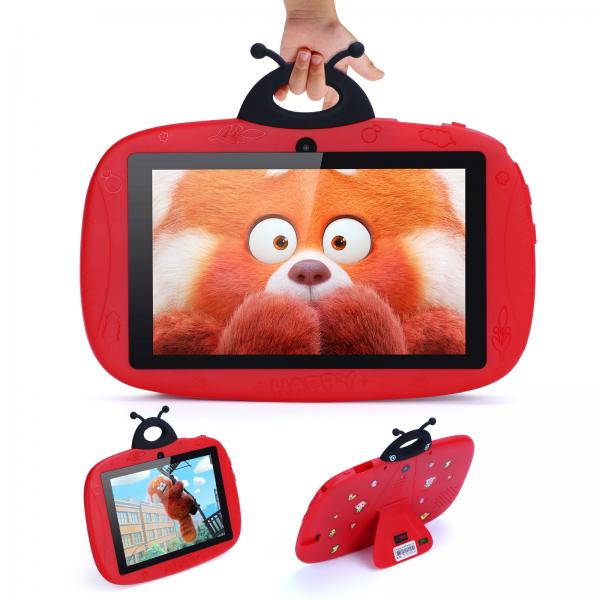 Quality Toddler Learning C Idea 7 Inch WIFI Tablet Android 12 32GB+32GB Expandable Storage Red for sale