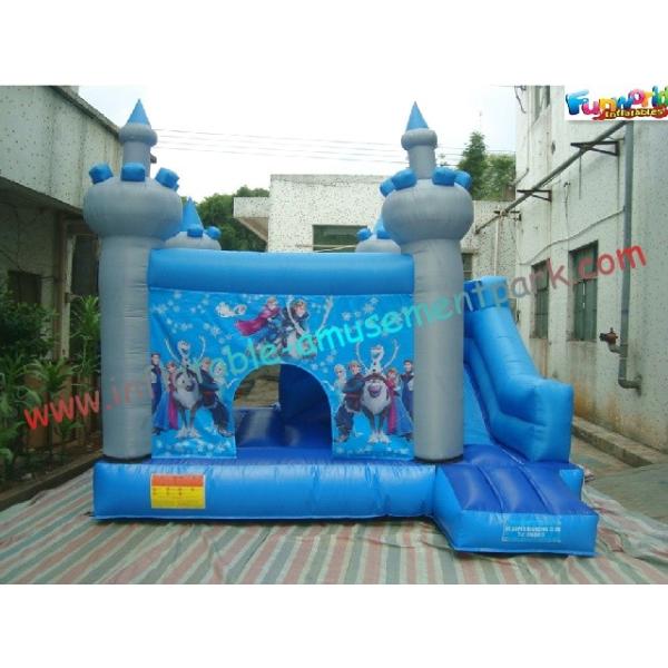 Quality Frozen Inflatable Bounce Houses , Inflatable Frozen Mini Bouncer Slide for sale