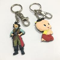 China Plastic PVC Key Chain Metal Anime Rubber Silicone Customized Color factory