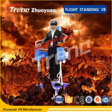 Quality 3 DOF Electric Stand Up Flight VR Simulator With 5.5 Inch HD 2K Screen for sale