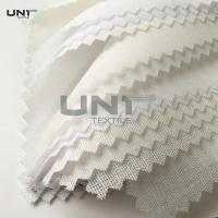 China 100% Polyester Plain Weave Woven Shirt Collar Interlining Fusing Fabric Knit factory