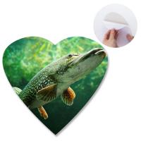 China Heart - Shaped Adhesive 3D Lenticular Stickers With Sea Animal Design factory