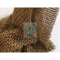 China Chainmail Weave Ring Mesh Type Antique Appearance Metal Mesh Drapery With Metallic Color For Window Sun Shade factory