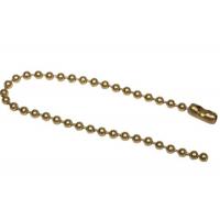 China Ball Chain Necklaces Beaded Split Key Rings 100 PK Steel Number 3 Brass Plated factory