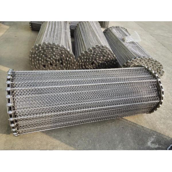 Quality Stainless Steel Wire Conveyor Belts Acid Proof For Meat / Tortilla Processing for sale