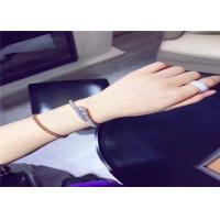 China Glamorous 18K Gold Diamond Bracelet , Customized  Snake Bracelet for sale