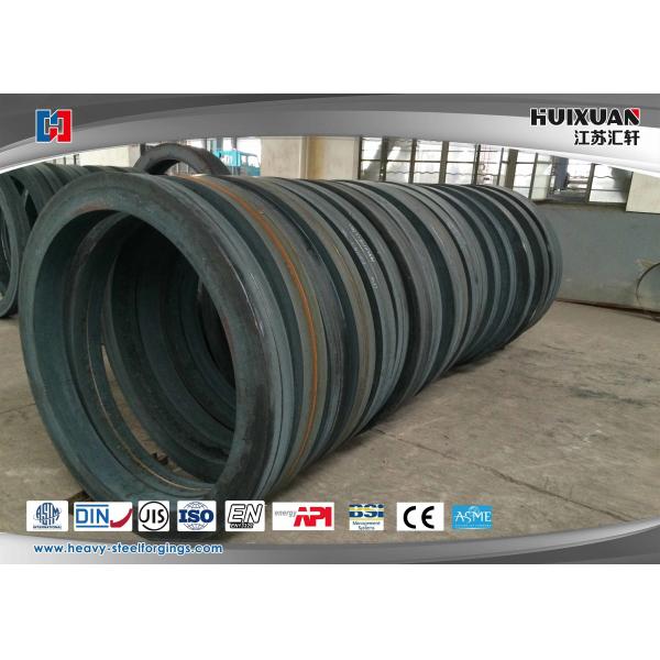 Quality 50Mn Large Diameter Forged Steel Flanges Engineering Slewing Bearing Flange for sale