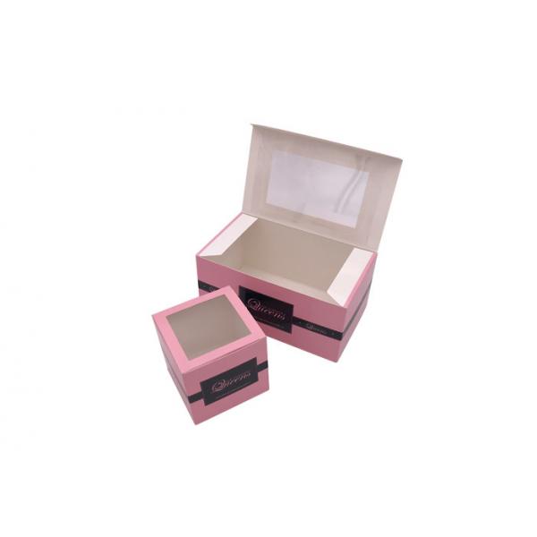 Quality Unique Fancy Bakery Packaging Bags / Flip Top Custom Made Cake Boxes for sale