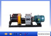 China 50KN Double Drum Electric Power Cable Pulling Tools Winch With 6 Groove factory