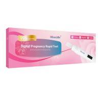 China CE Digital Self Test HCG Pregnancy Rapid Test Kit Midstream Cassette 25mIU/Ml factory