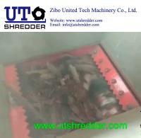 China waste wood board /wood box / wood furniture Shredding machine, single shaft shredder factory