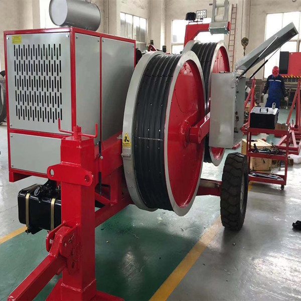 Quality 5 Grooves 1x40KN 4T Relese Conductor Wire Hydraulic Cable Tensioner Machine for sale