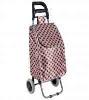China STB 22&quot; Lightweight Wheeled Shopping Trolley Bag, 600D Satin Fabric Hard Wearing &amp; PP Nylon Rolling Push Trolley factory