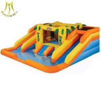 China Hansel low price amusement park giant inflatable pool slide for adult manufactruer in Guangzhou factory