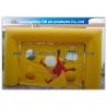 China Popular Yellow Small Inflatable Soccer Game For Football Throwing Exercise factory