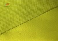 China Yellow 120GSM Durable Reflective Fluorescent Material Fabric For Vest Safe Clothing factory