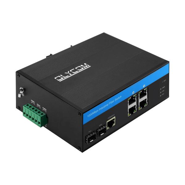Quality CE Standards 4 Port Industrial Managed Ethernet Switch With L2 10/100/1000M for sale