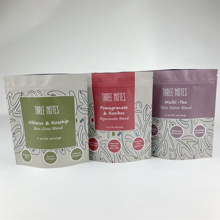 China Airtight Aluminum Foil Smell Proof Tea Package Bag Plastic Flower Seeds Doypack factory