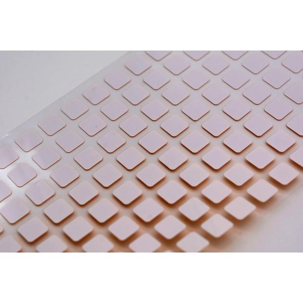 Quality 6mmx6mm 1.5mil White Gloss High Temperature Resistant Polyimide Label for sale