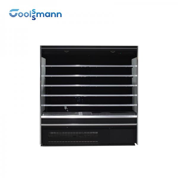Quality Fruit Vegetable Open Showcase Chiller LED 4 Layers Food Display Refrigerator for sale
