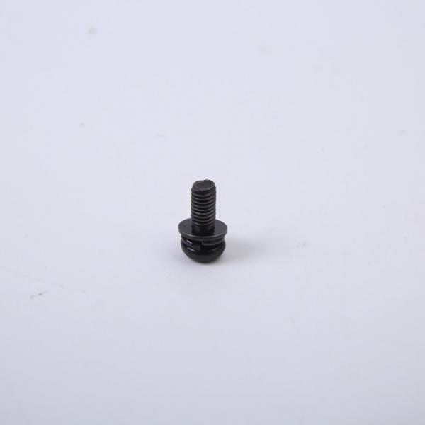 Quality Iron Plated Black Zinc Slotted Round Head Screw , Pan Cross Head Screw Washer Combination for sale