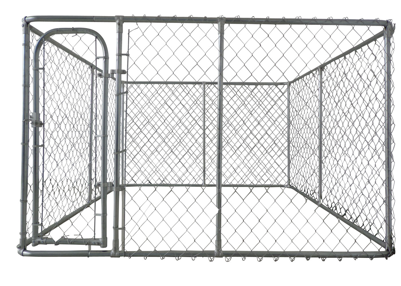 China Metal Outdoor Portable Dog Kennels Outside Dog Kennels 2.3mm Diameter factory