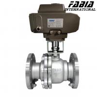 Quality FABIA Electric High Pressure Two Piece Flanged Ball Valve for sale
