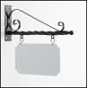 China wrought iron board Hanging Chalk Board Sign  Bracket Wrought Iron Decor Crafted handmade factory