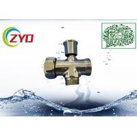 China F1/2'xM1/2xM3/4Three Way Chrome-Plated Brass Shower Faucet Diverter Valve With Zinc Handle factory