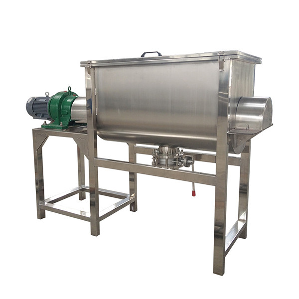 Quality Stainless Steel 304 Ribbon Blender Machine Industrial Paint Mixer Horizontal Feed for sale