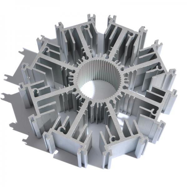 Quality Customized Round Aluminum Heat Sink Extrusion AL6063 T5 Profile Radiator for sale