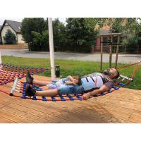 China 1.8x0.8m Playground Rope Hammock Swing Enforced With Strong Wooden factory