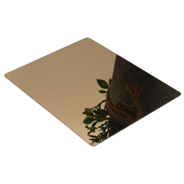 Quality 316 PVD Mirror Stainless Steel Sheet 0.8mm Thickness Customize for sale