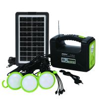China 4500mah Portable Outdoor Solar Lighting System With Fm Bluetooth Function For Emergency Charging factory