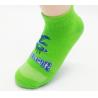 China Green Color Unisex Trampoline Grip Socks Ankle Length Socks Safety Jumping Sock factory