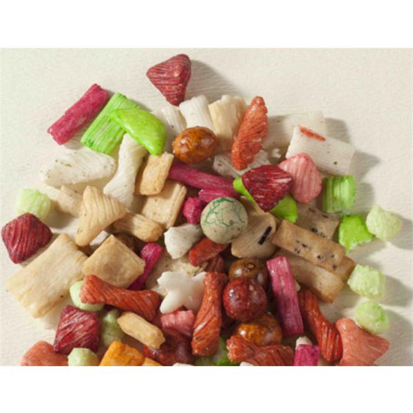 Quality Salty Fantastic Original Rice Crackers Tapioca Starch Colorful Colors for sale