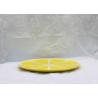 China Lovely Ceramic Serving Platter Hand Painted Lemon Dinner Plates Dolomite For Children factory