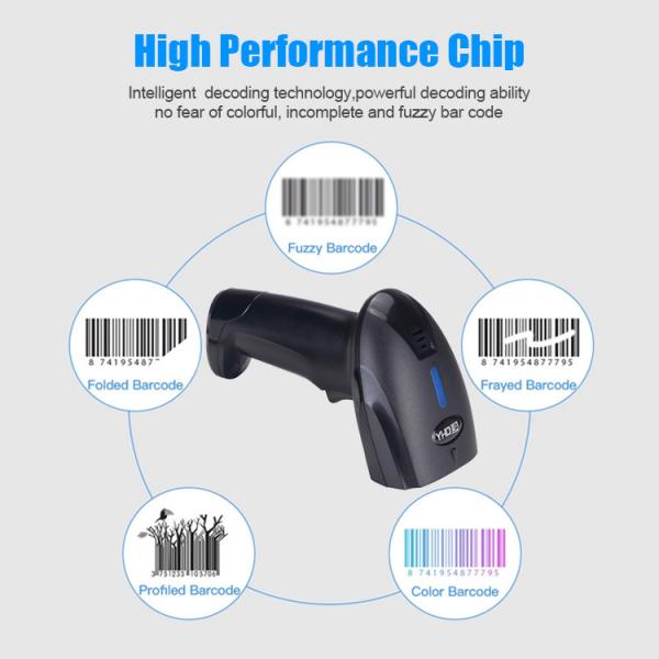 Quality Handheld Wired Laser 1D Barcode Scanner With Stand For Shop Retail YHD-1100L+ for sale