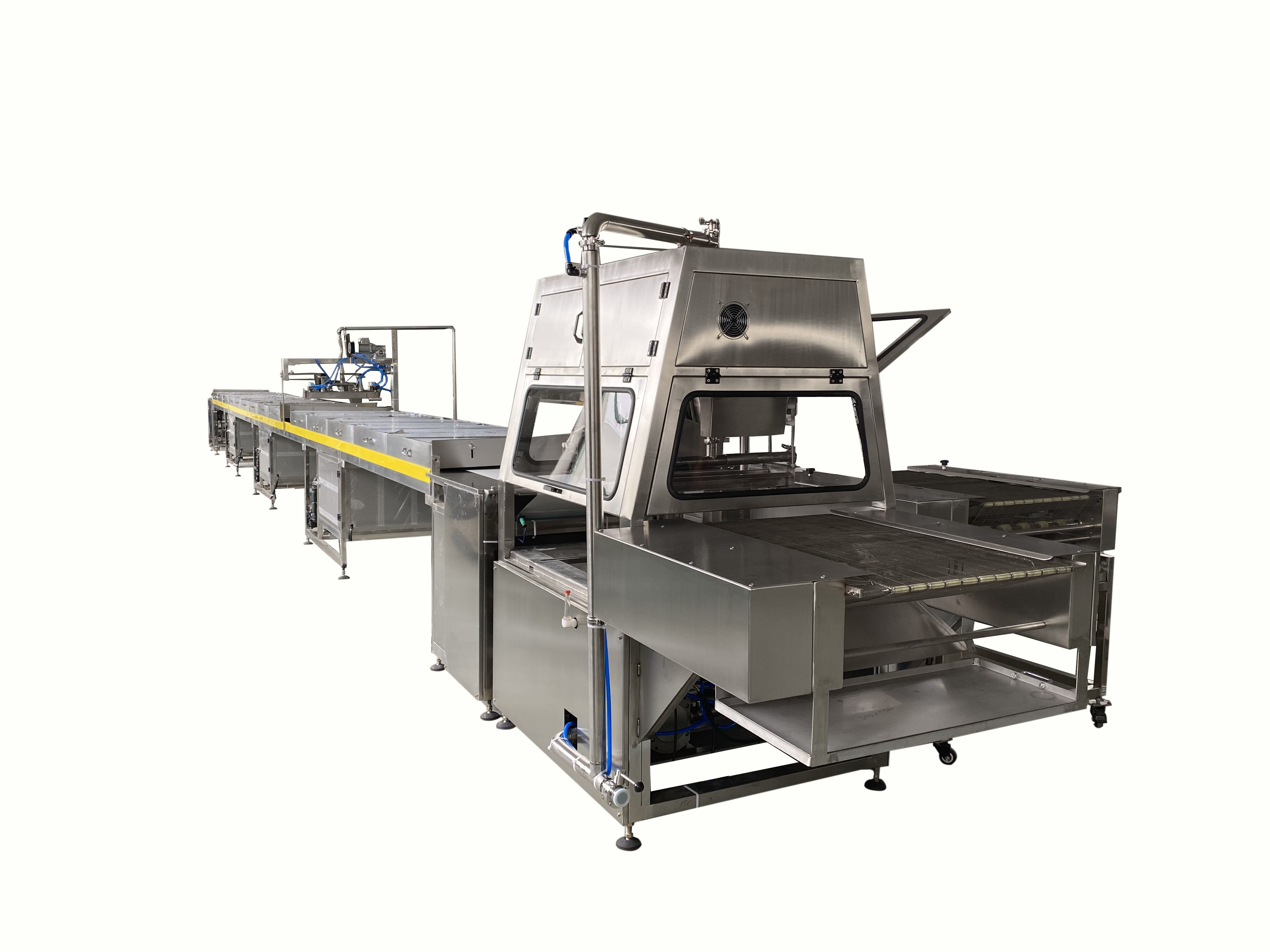 China Industrial Chocolate Biscuit Coating Machine / Making Machine factory