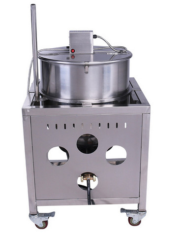 Quality Spherical Kettle Caramel Popcorn Making Machine With Gas Heating for sale