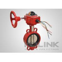 Quality Fire Protection Resilient Seated Butterfly Valve With Tamper Switch for sale