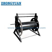China CB/T 3468-92 Type B Mooring Rope Reel Steel Wire Rope Storage Reel With Lever Ship Deck Equipment for sale